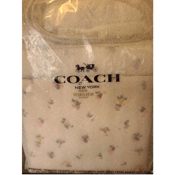 COACH CROSSGRAIN LEATHER FLORAL PRINT KITT CROSSBODY C5998 HANDBAG NWT - Picture 5 of 5